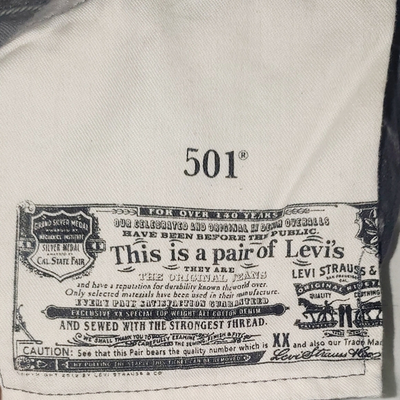 31x32 501 Grey Levi jeans - Picture 5 of 8
